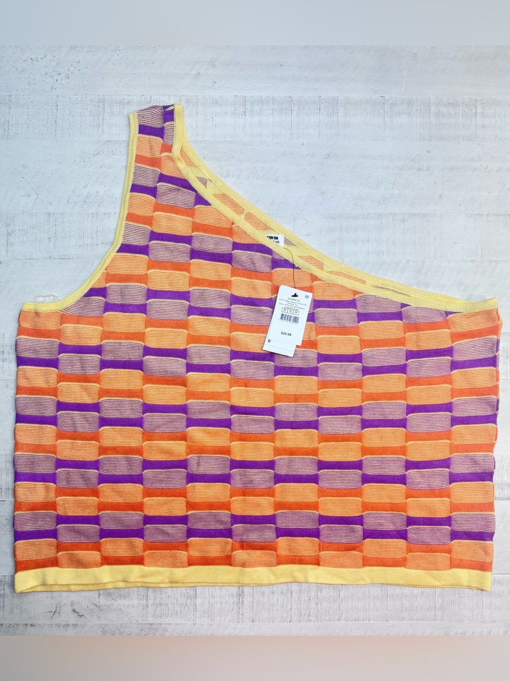Cotton On One Shoulder Knit Top nwt